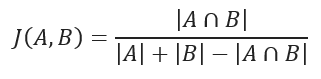 Jaccard similarity coefficient